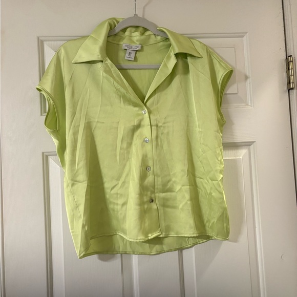 Rachel Zoe Tops - Rachel Zoe Green Button Down Shirt